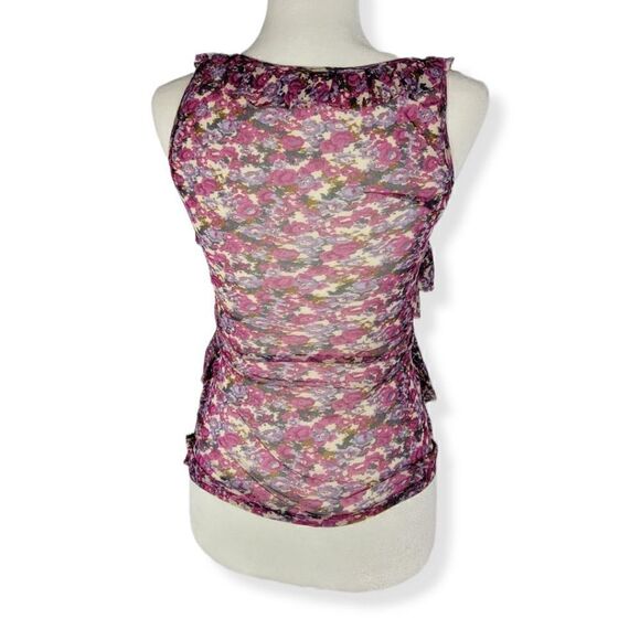 Express Floral Ruffled layered Top XS - Picture 4 of 5